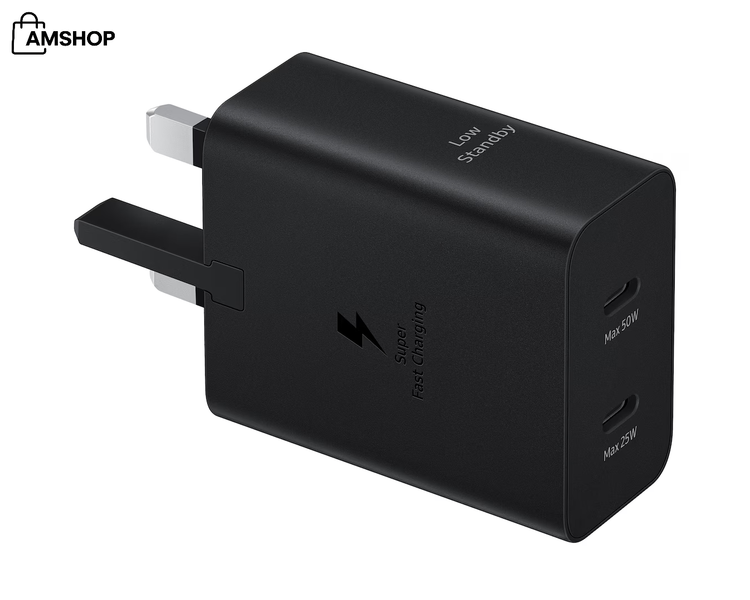شارژر سامسونگ مدل EP-T5020 توان ۵۰ وات با دو پورت Type C اصلی