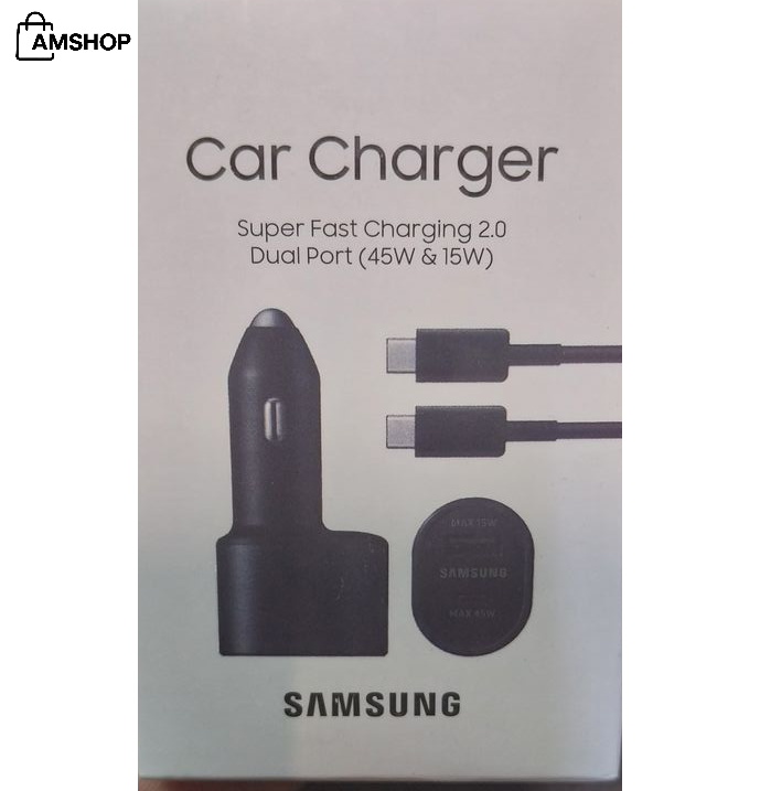 شارژر فندکی سامسونگ مدل EP-L5300XBEGWW به همراه کابل تبدیل دو سر تایپ c