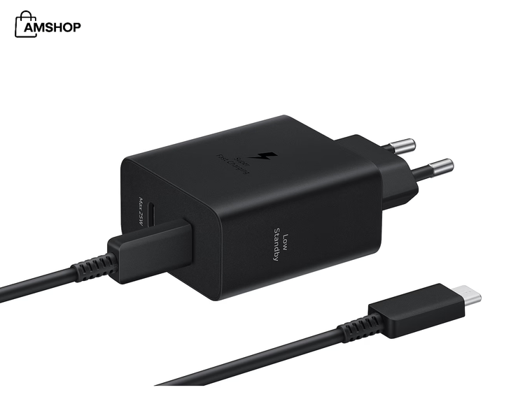شارژر دیواری 50 وات سامسونگ مدل EP-T5020XBEGWW به همراه کابل USB-C اصل
