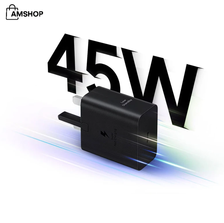 شارژر دیواری 45 وات سامسونگ مدل EP-T4511 Low Standby به همراه کابل 1.8 متری - سه پین اصل